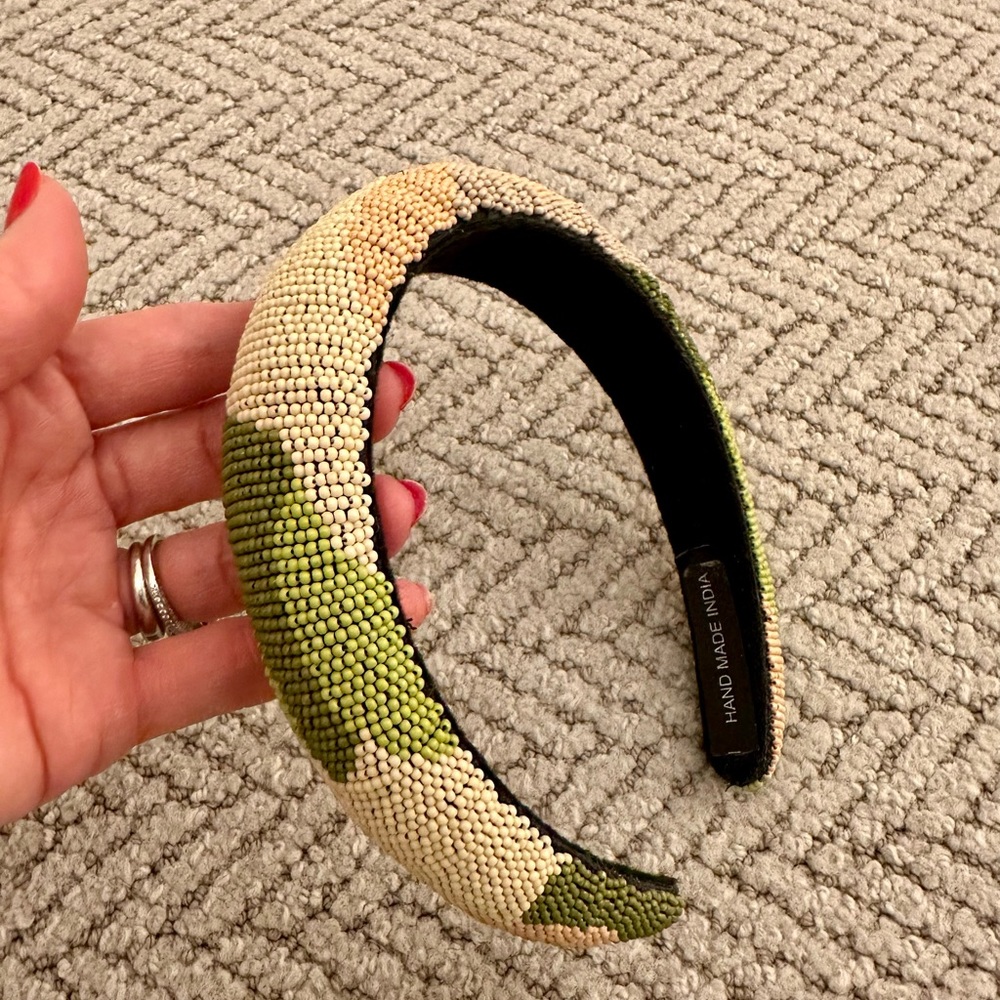 Hand beaded head band
